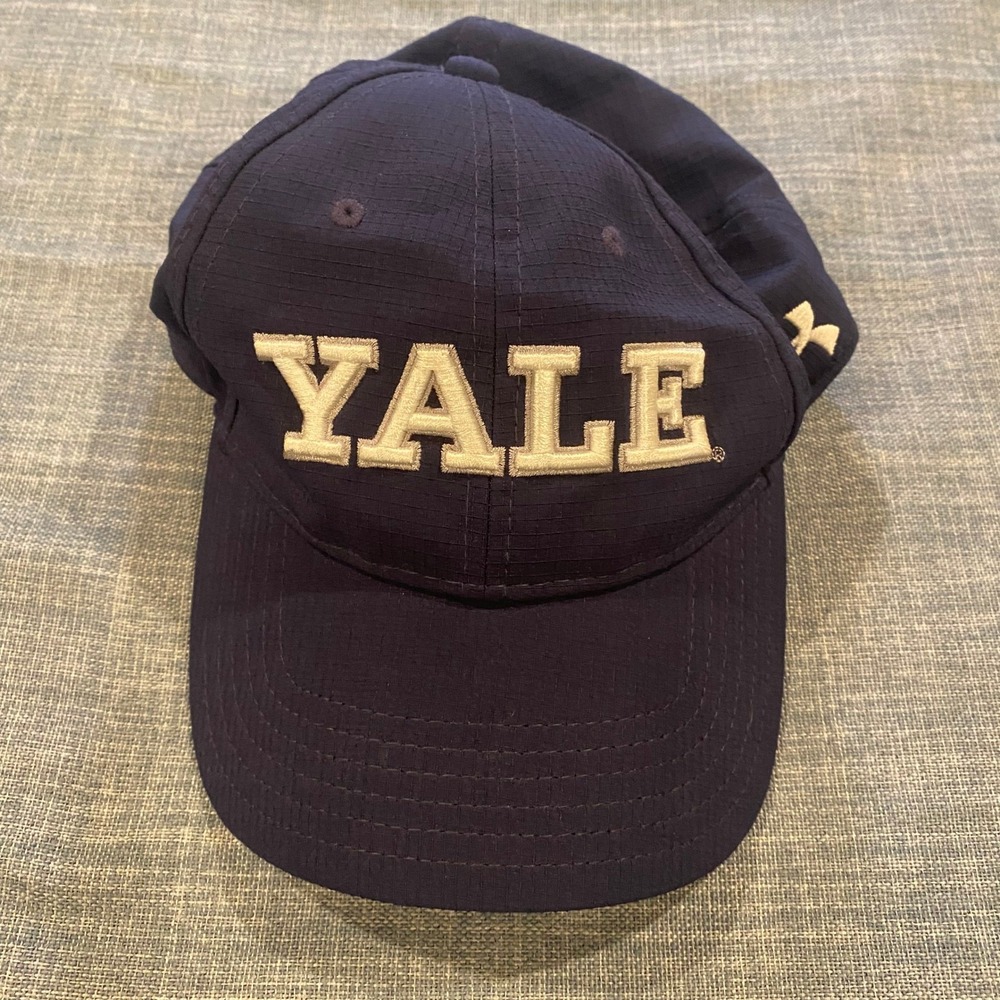 Under Armour Yale University Baseball Cap Hat Navy Blue Adjustable Mens OSFA